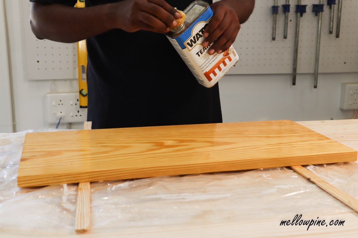 teak oil finish on pine