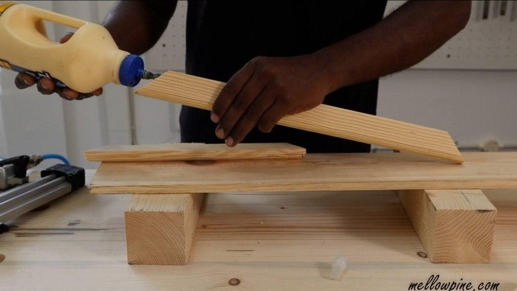gluing the frame