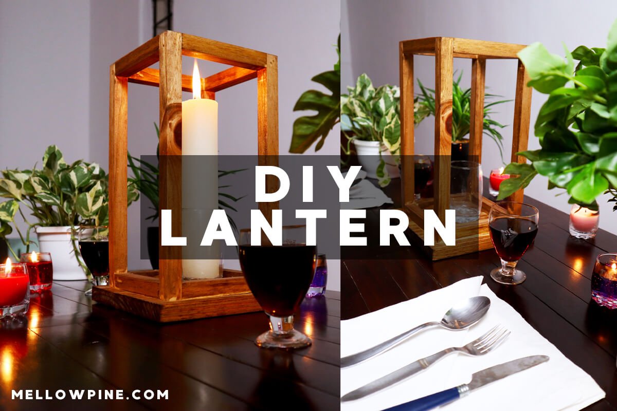 DIY wood lantern