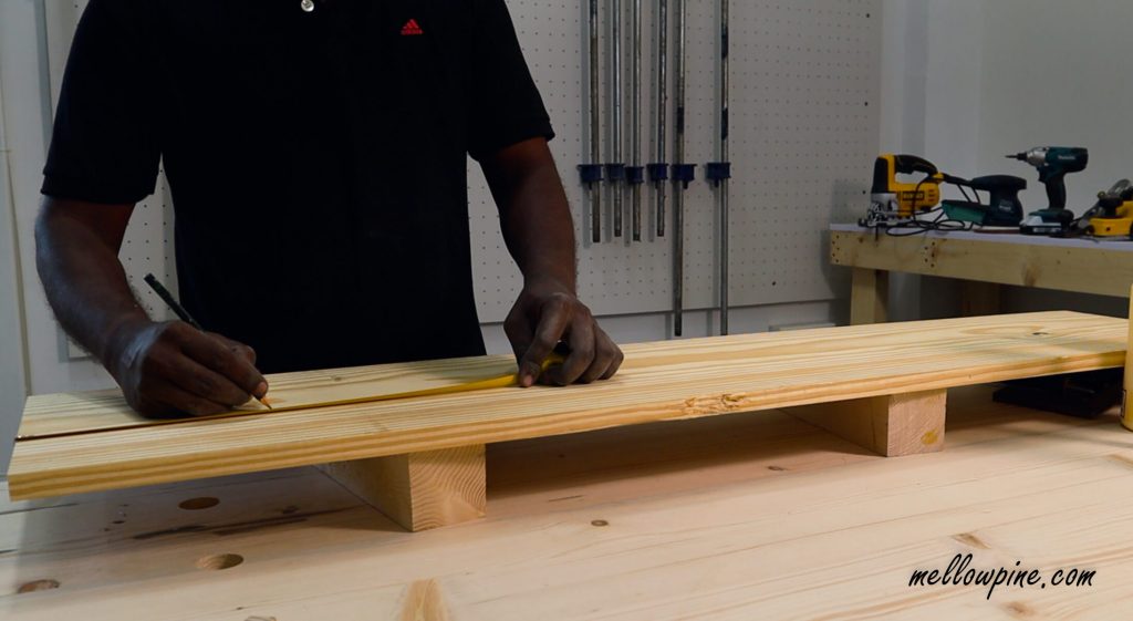measuring the wood base