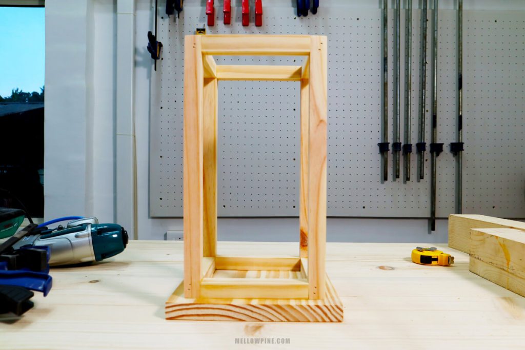wood lantern centerpiece