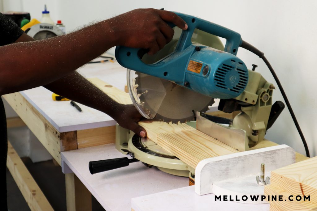 cutting out the 5 pieces