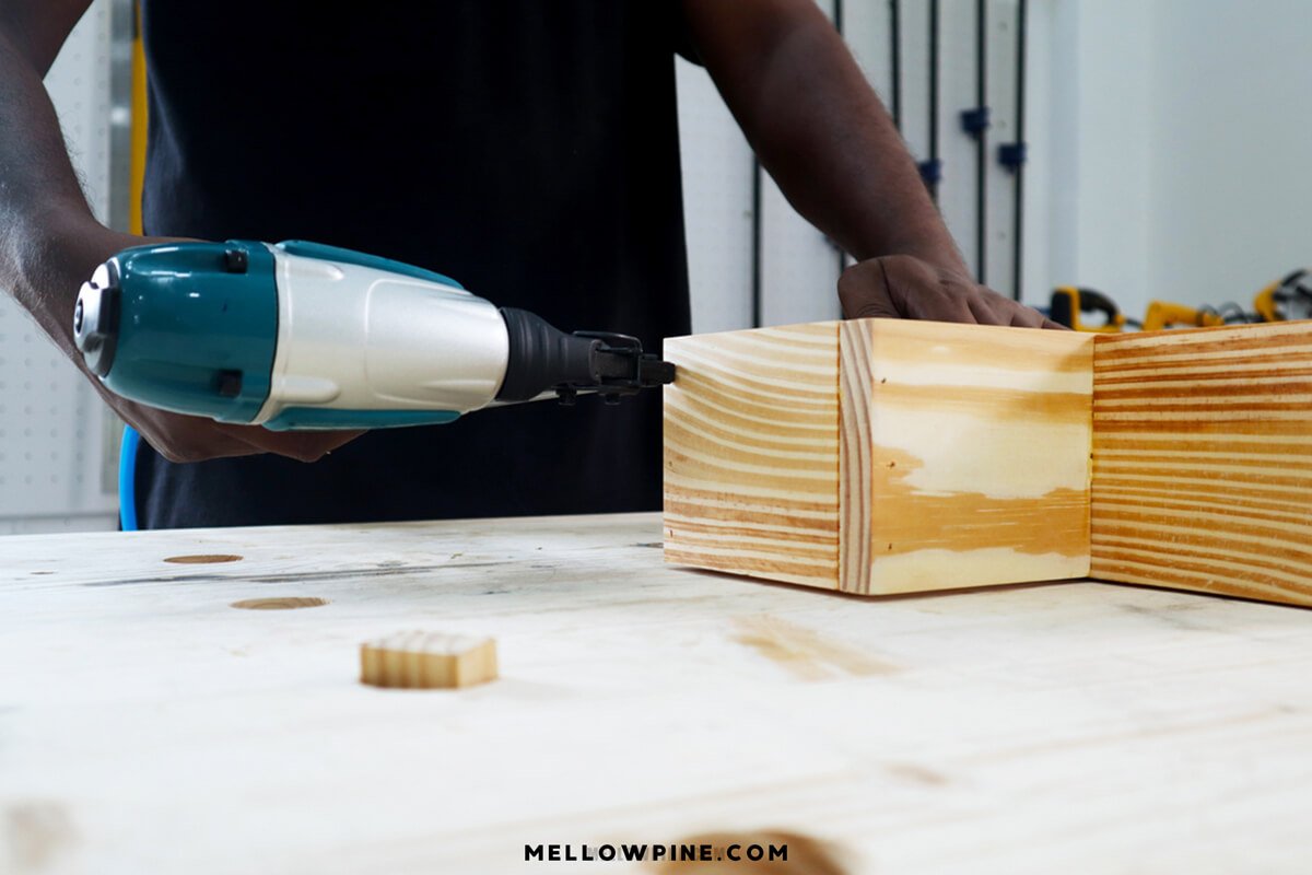 nailing the end pieces