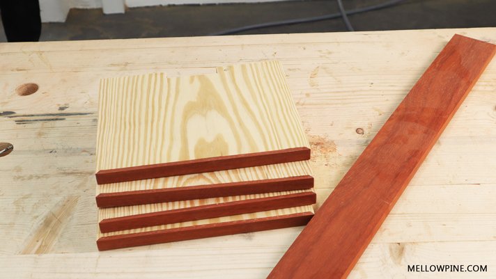 All pieces ready after sanding