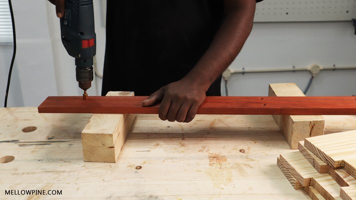 countersinking the screw holes