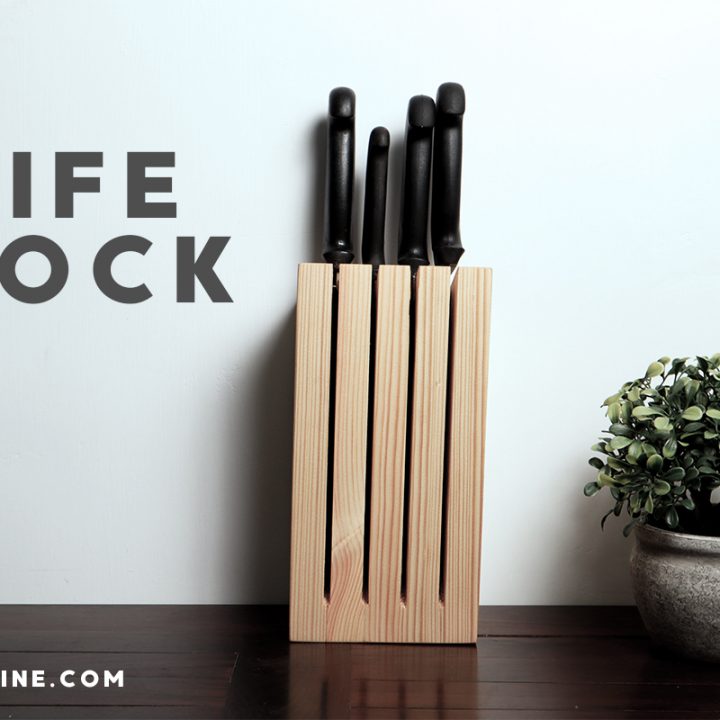 DIY Knife Block