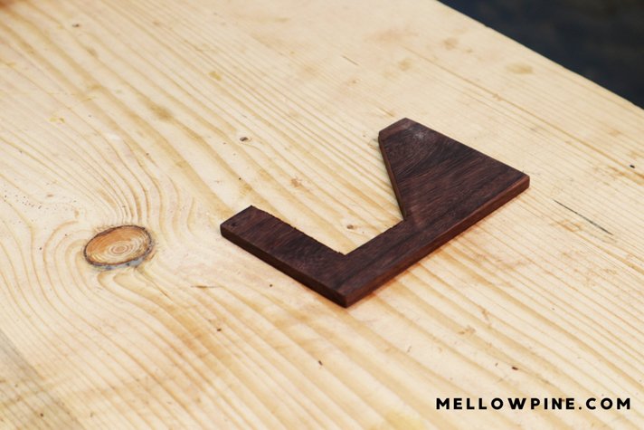 front face of the holder after cutting