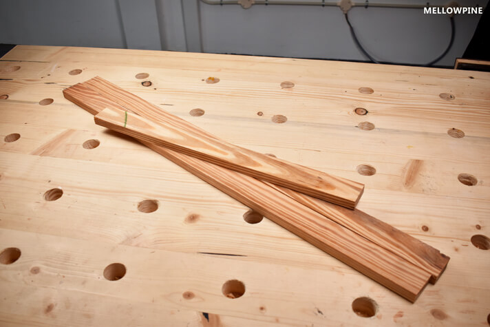 ¾” x 2-½” Lumber Pieces