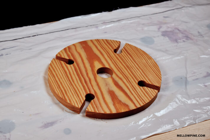 Wine and Glass Holder after finishing with Teak Oil