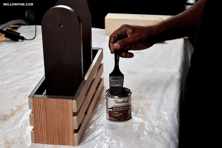 Staining wood