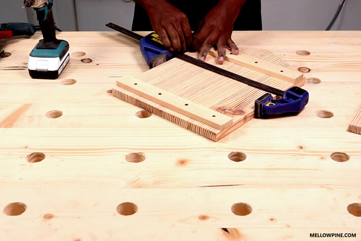 After fixing the bracing pieces at the back