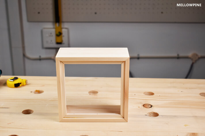 Completed box frame
