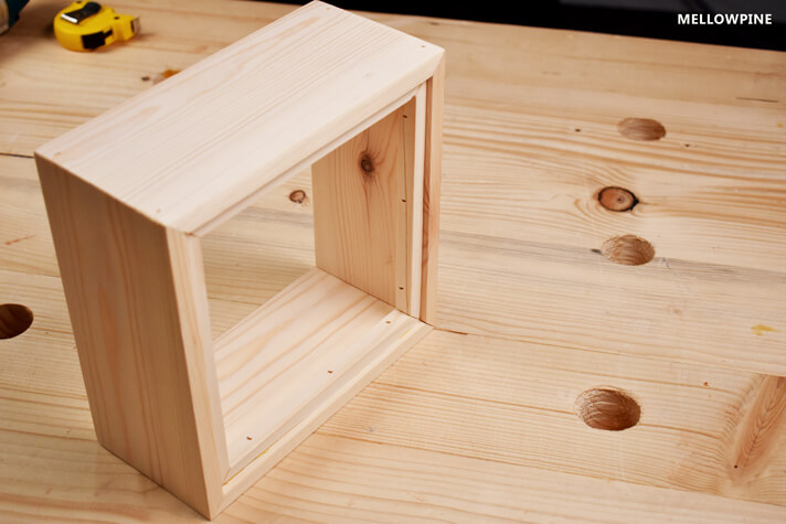 Completed box frame