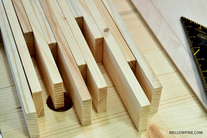 Wood pieces for wall art