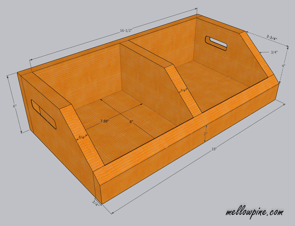 Perspective View Plan- Produce Bin