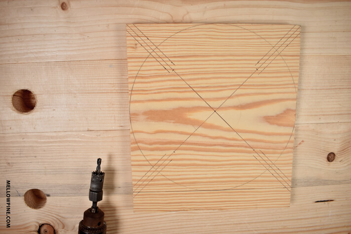 After marking the channels for cutting out
