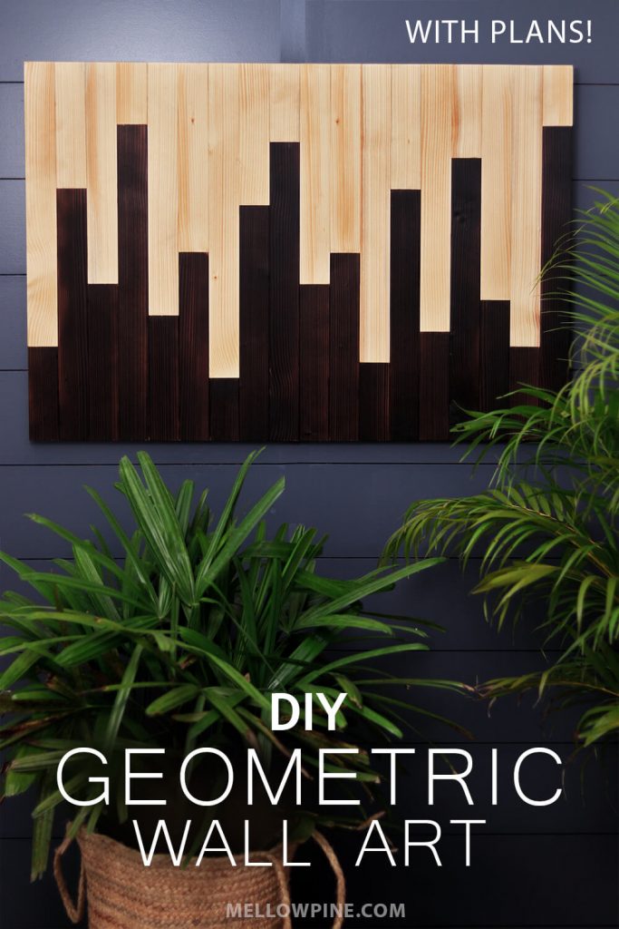DIY Burned Wood Geometric Wall Art