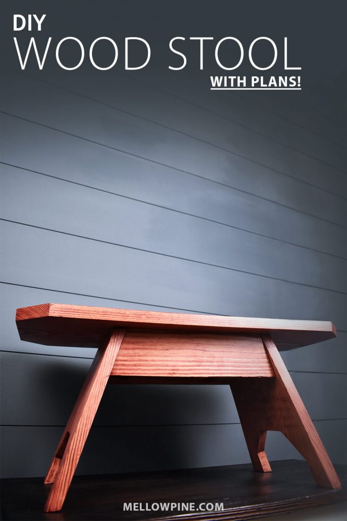 DIY Rustic Wooden Stool