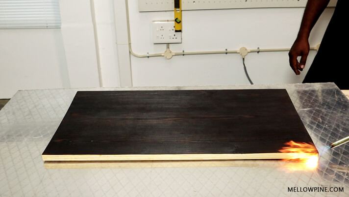 Burning the Wood Table Top
