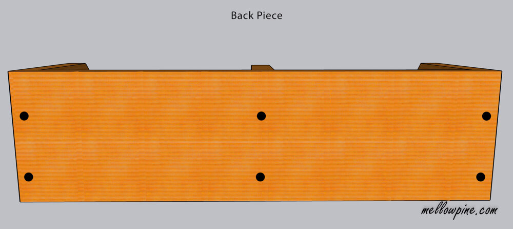 back-piece screw locations