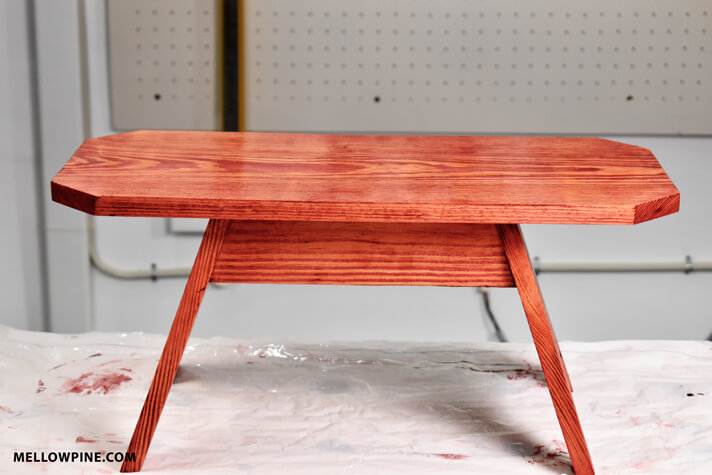 Completed DIY Wooden Stool