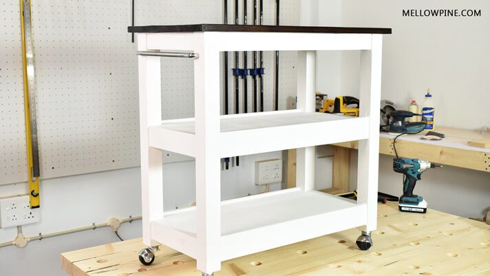 DIY Kitchen Cart on Wheels