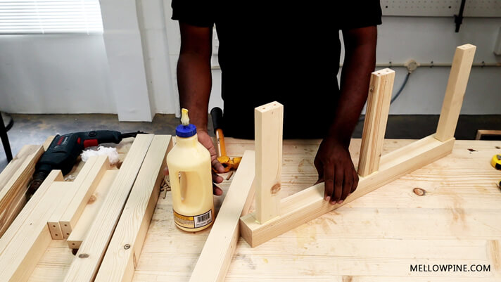 Putting together one side of the frame