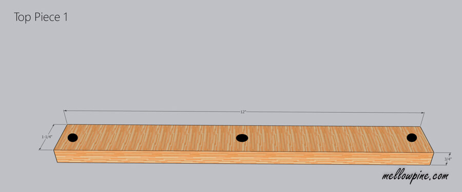 Top Horizontal Piece Plan