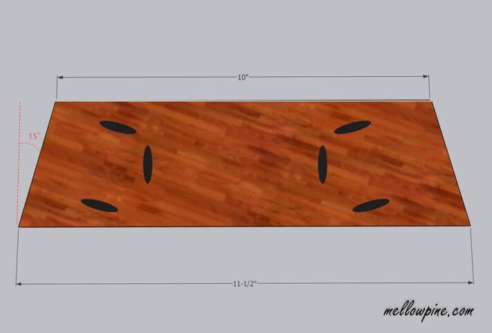 Wooden Stool-Bracing Piece Plan