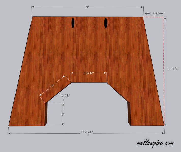 Wooden Stool-Leg Piece Plan