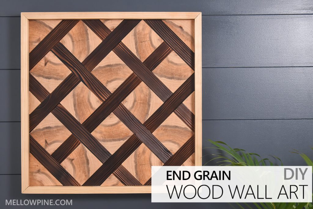 DIY End Grain Wood Wall Art