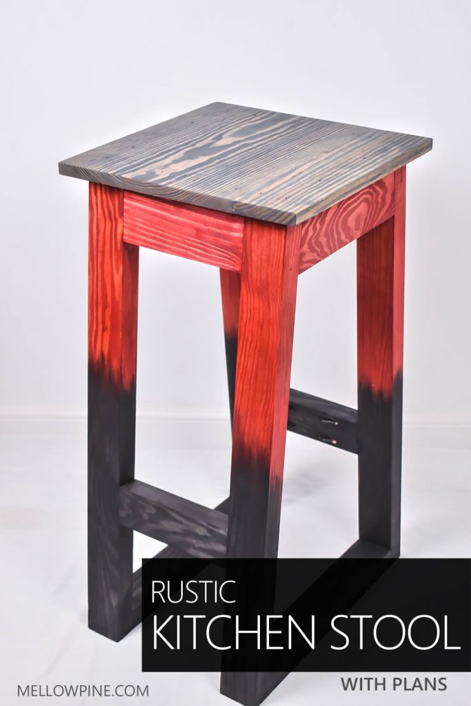 DIY Rustic Kitchen Bar Stool
