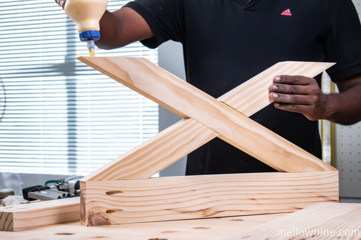 making the leg frame