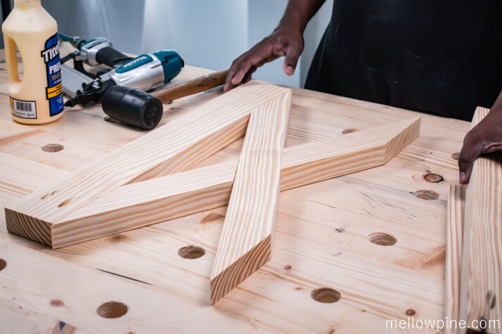 making the leg frame