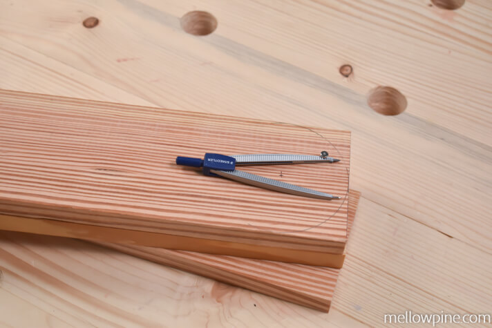 After Marking the Curved Top of the Separator Piece