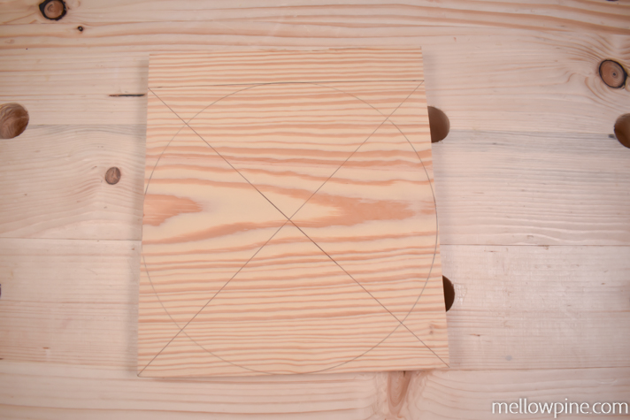 Circle for the holder marked