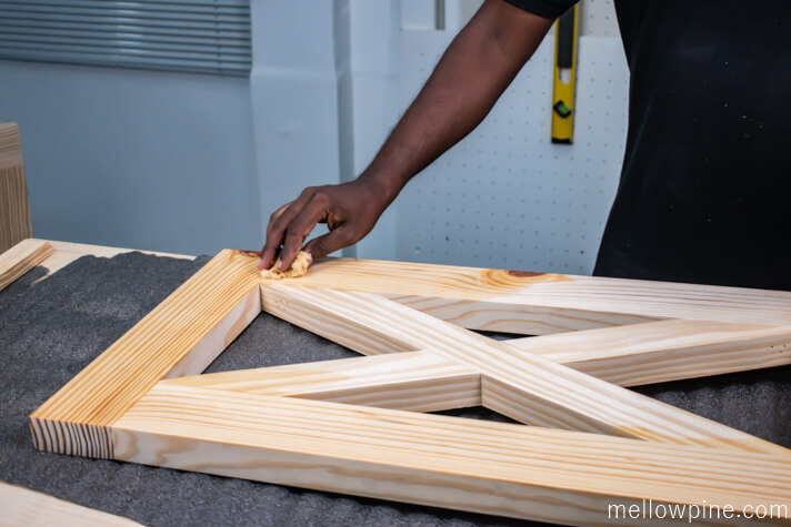 Staining with teak oil