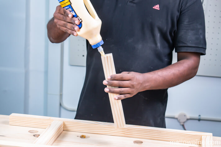 Putting together the two sides of the legs
