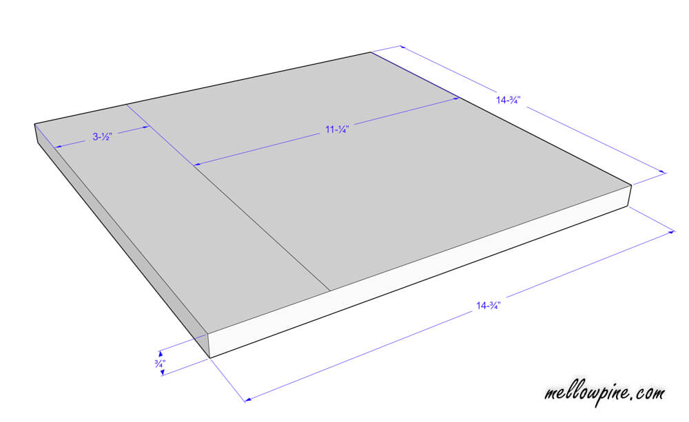Bar Stool Top Piece Plan