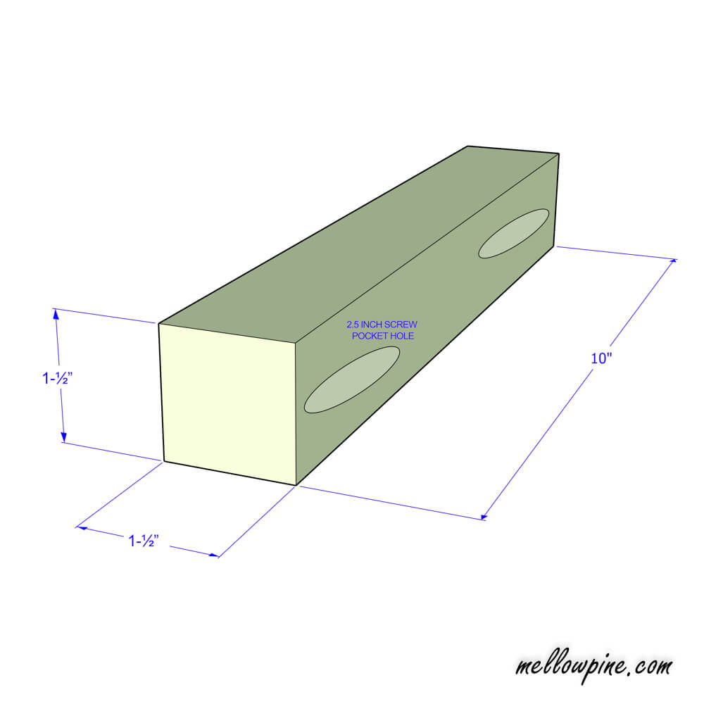 Horizontal Bracing piece plan