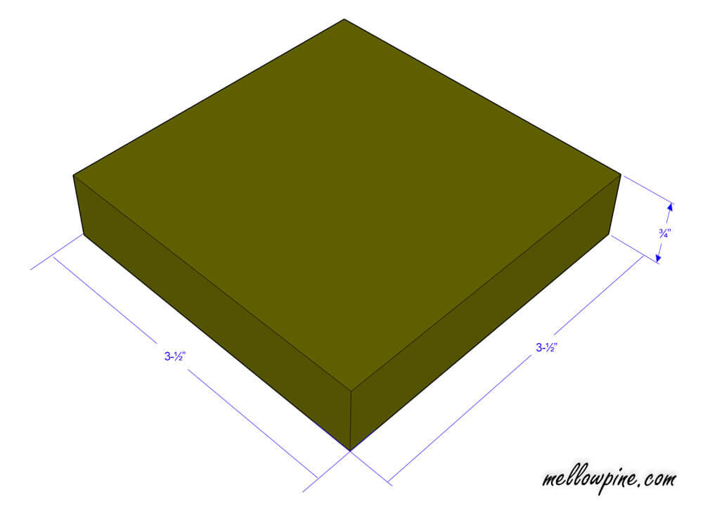 Square piece plan