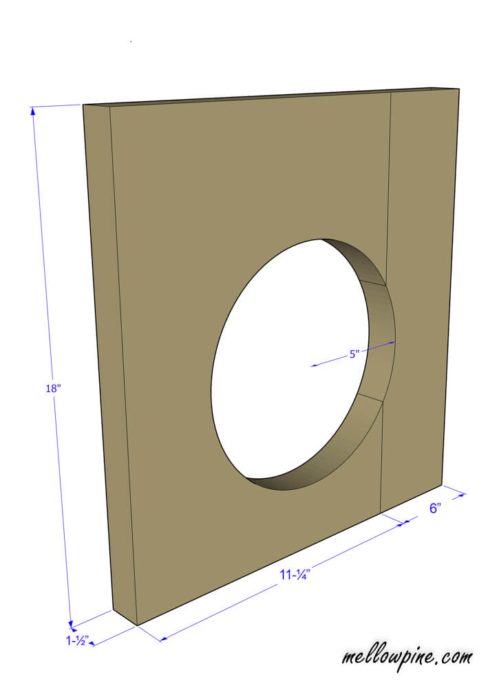 How the board pieces were joined to make the leg