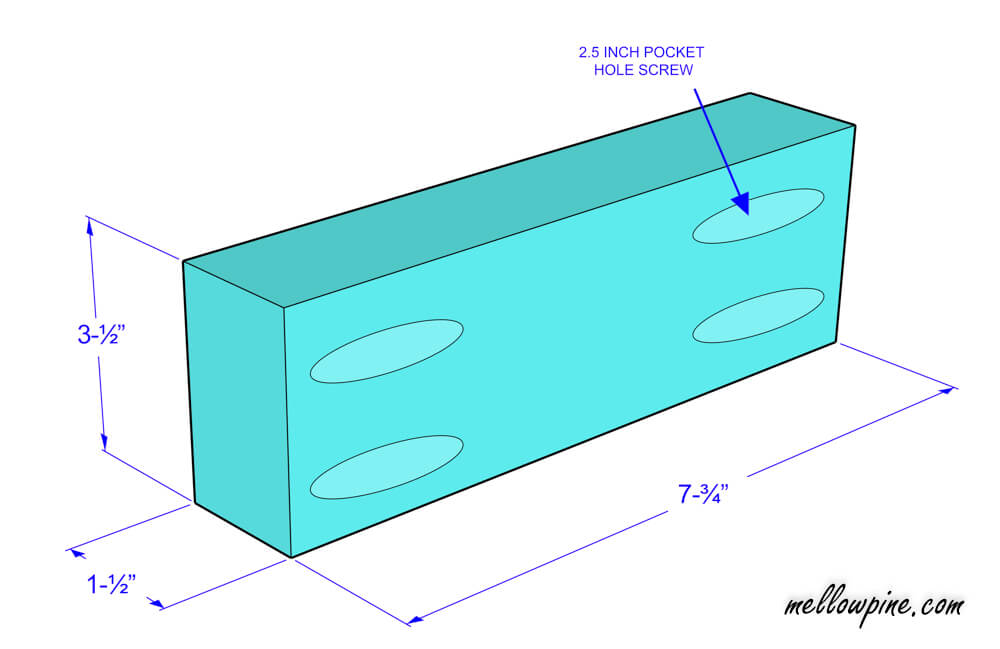 Bar Stool Bottom Brace Piece Plan