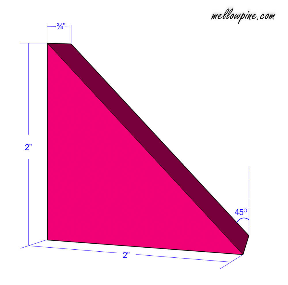 Large triangular piece plan