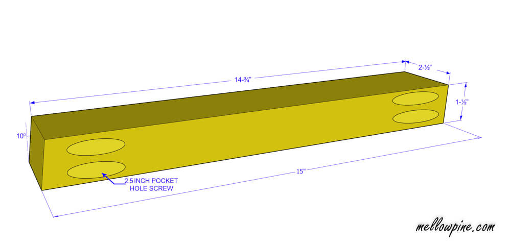 Bar Stool Connecting Base Piece Plan