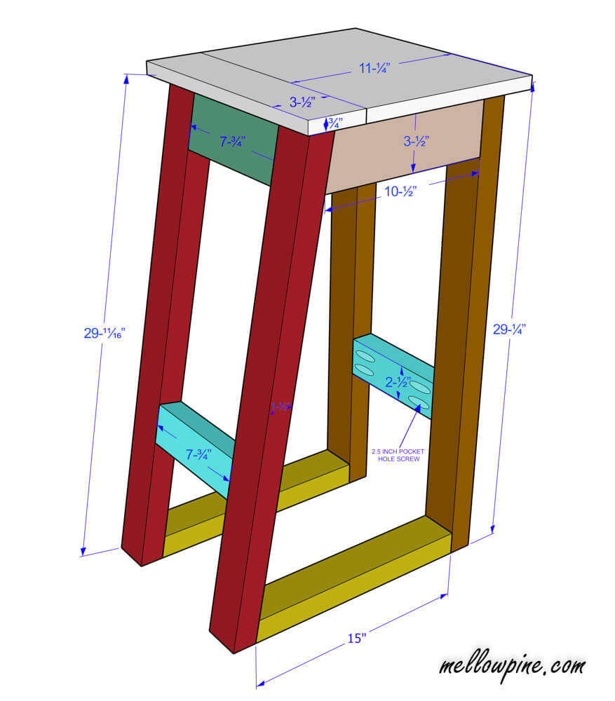 Easy Bar Stool Plan