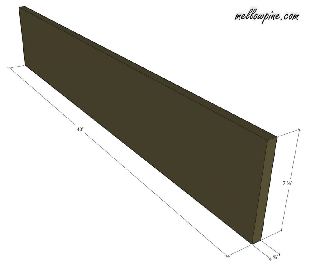 Bottom Support Piece (1 x 8)