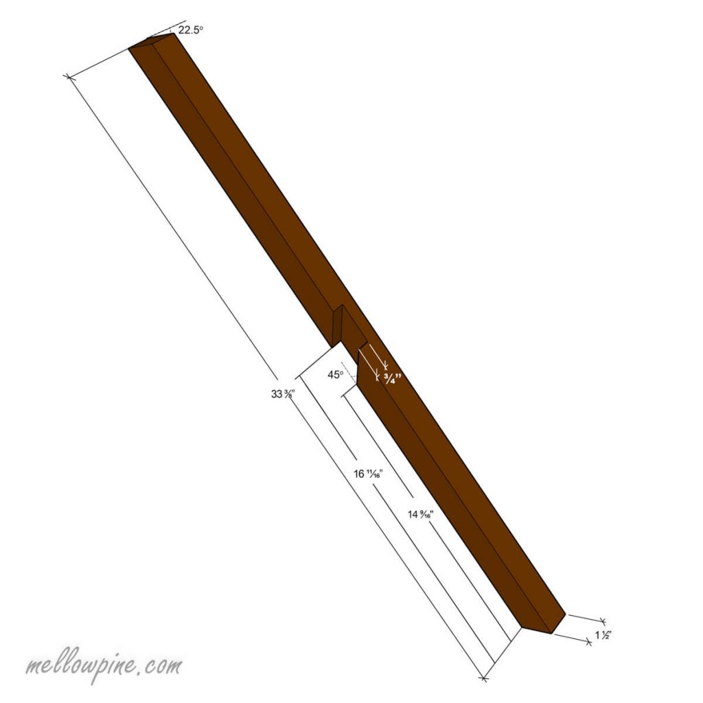 X Leg-Plan for Half Lap Slot