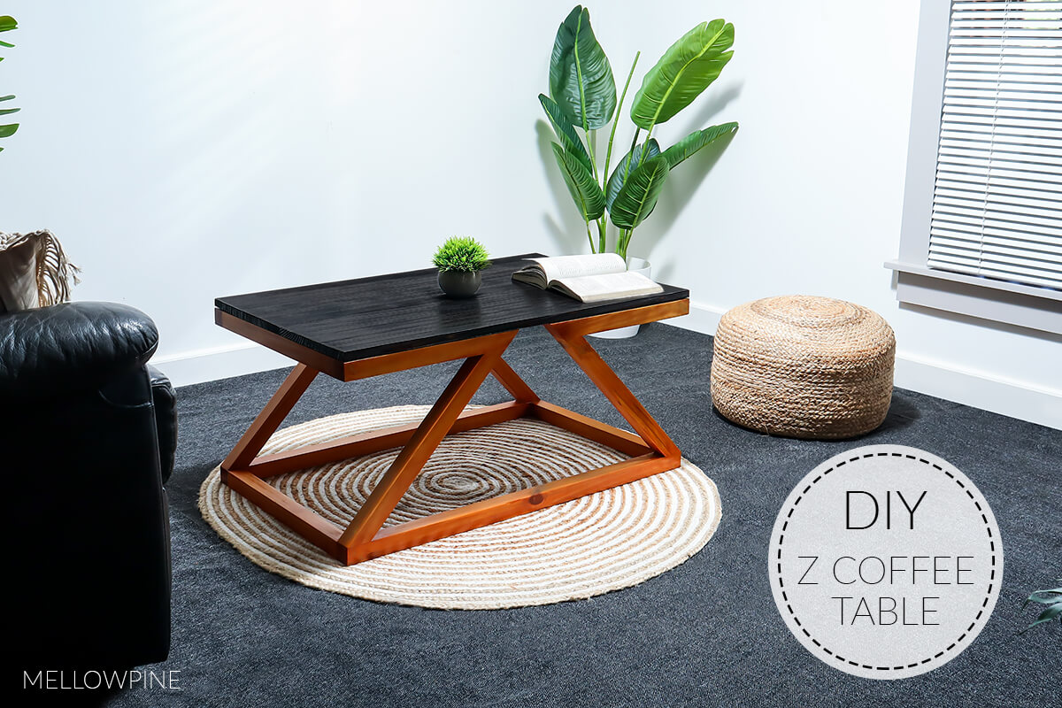 DIY Reversible Z Coffee Table