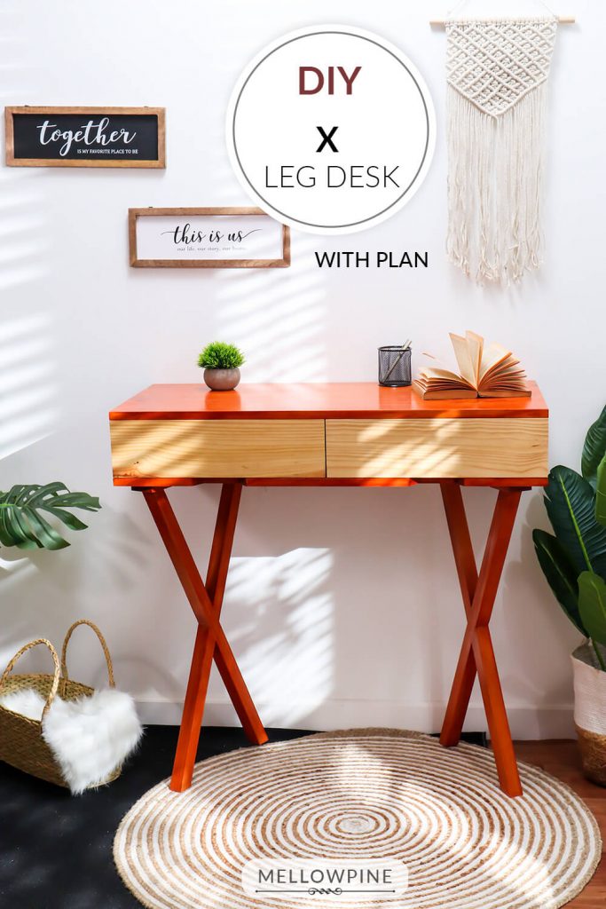 DIY X Leg Desk